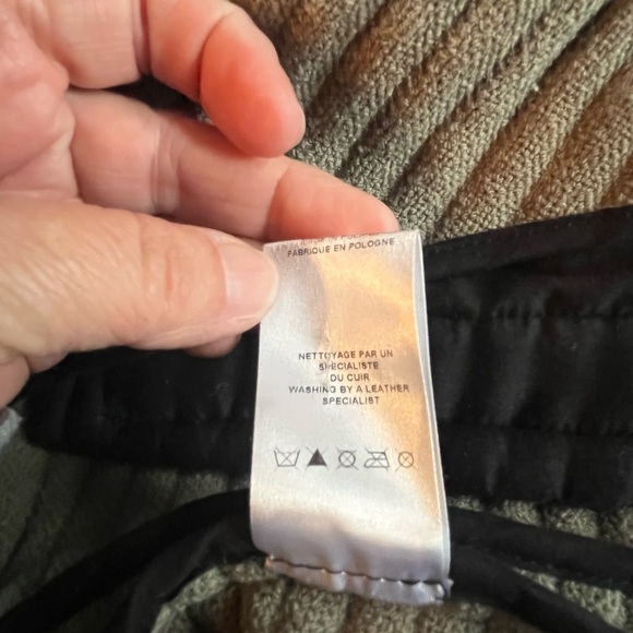 GUC IRO- Wool blend and lamb leather- Moto jacket. Size 42 (US XL). - Picture 7 of 9